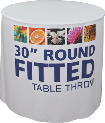 Round Fitted Table Throw