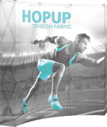 3 x 3 Backlit Hopup Tension Fabric Display