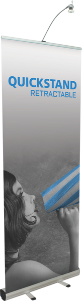 The Quickstand Retractable Bannerstand (31.5”w x 78.5”h)
