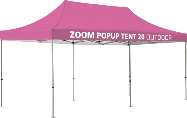 Zoom 20’ Popup Tent - Solid Canopy