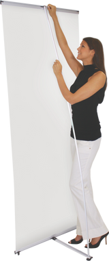 Lightning Spring Back Bannerstand Setup